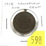 1918 Canadian Large cent