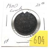 1900 Canadian Large cent