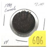 1899 Canadian Large cent