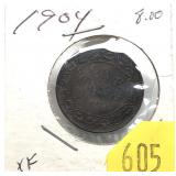 1904 Canadian Large cent