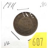 1911 Canadian Large cent