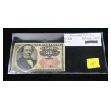 Fractional currency 25-cent note