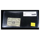 Fractional currency 3-cent note