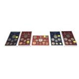 x5- England, Isle of Man coin sets -x5 sets -Sold