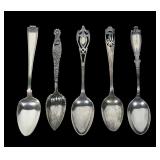 Lot, 5 Sterling vintage teaspoons, 3.065 T. oz.