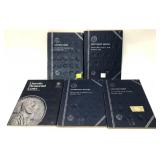 Lot, empty coin folders, 5 pcs.