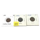 Lot, type coins, 3 pcs.