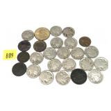 Lot, coins, 25 pcs.