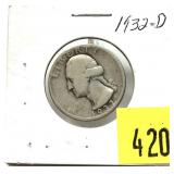 1932-D Washington quarter