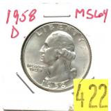 1958-D Washington quarter