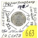 1941-C Newfoundland 10-cents