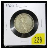 1920-S Walking Liberty half dollar