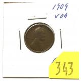 1909-VDB Lincoln cent