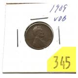 1909-VDB Lincoln cent