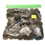 Lot, wheat cents, 280 pcs.