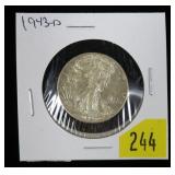 1943-D Walking Liberty half dollar