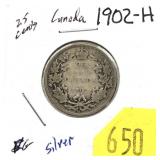 1902-H Canadian quarter
