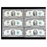 x6- $2 Federal Reserve notes series of 1976 -x6