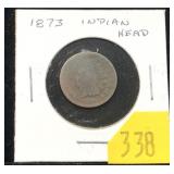 1873 Indian Head cent