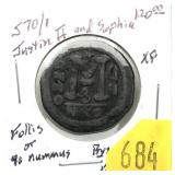 Ancient Byzantine coin