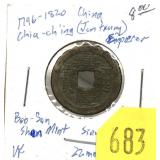1796-1820 China 1 cash