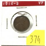 1914-S Lincoln cent