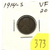 1914-S Lincoln cent