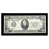 $20 Federal Reserve note series of 1934A