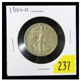 1934-D Walking Liberty half dollar