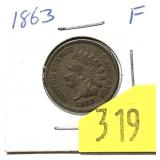 1863 Indian Head cent