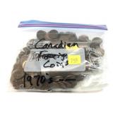 Lot, Canadian cents, 345 pcs.