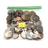 Lot, world coins, 100 pcs.