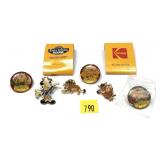 Lot, pins,(some marked Kodak/EuroDisney) 8 pcs.