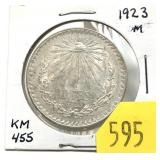 1923 Mexico 1 peso