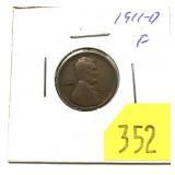 1911-D Lincoln cent