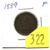 1889 Indian Head cent