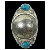 Sajen sterling silver Indian Head nickel and