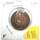 1920 Canadian Large cent