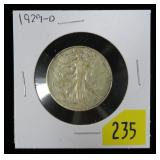1929-D Walking Liberty half dollar