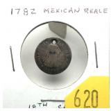 1782 Mexico 1 reale