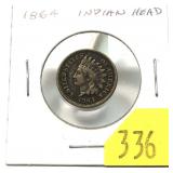 1864 Indian Head cent