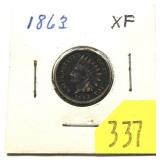 1863 Indian Head cent