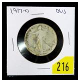1917-D Walking Liberty half dollar
