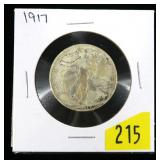 1917 Walking Liberty half dollar