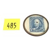 5-cent encased postage stamp