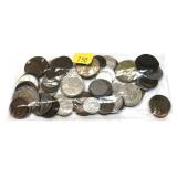 Lot, world coins with silver, 65 pcs.