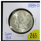 1884-O Morgan dollar, gem BU
