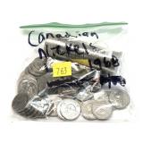 Lot, Canadian nickels, 87 pcs.