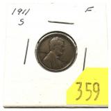 1911-S Lincoln cent