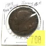 1858 Jersey 1/13 shilling